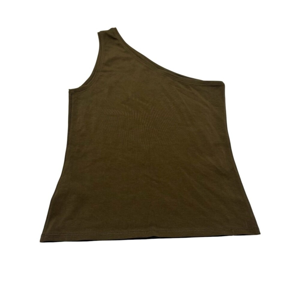 NWOT Everlane Brown One Shoulder Basic Tank Top